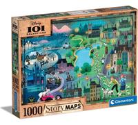 Clementoni 39665 - 1000 Teile Puzzle - 101 Dalmatiner - Disney Maps