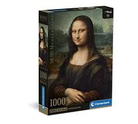 Clementoni - 39708 - Museum Collection Puzzle Leonardo, Gioconda - 1000 Pièces - Puzzle Adulte, Divertissement pour Adultes - Fabriqué en Italie