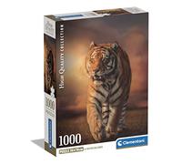 Clementoni - 39773 Collection Puzzle Tiger - 1000 Pièces - Puzzle Adulte, Divertissement pour Adultes - Fabriqué en Italie