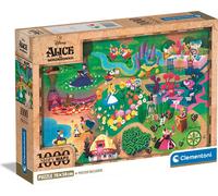 Clementoni Disney Maps Alice-1000 Pièces-Puzzle, Divertissement pour Adultes-Fabriqué en Italie, 39785