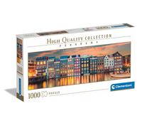 Clementoni 39838 Jigsaw Panorama Collection-Bright Amsterdam 1000 Pieces-Puzzle
