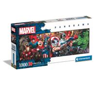 Clementoni 39839 Marvel The Avengers Jigsaw Panorama 1000 Pieces-Puzzle for Adul