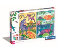 Clementoni 3x48 pièces - Dinosaures