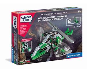 Clementoni 52217 Mon Atelier de Mécanique - Hélicoptère & Hydroglisseur