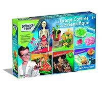 Clementoni - 52258 - Science et Jeu - Le Grand Coffret du Scientifique - Expériences sur : Anatomie, Botanique, Paléontologie, Cristaux, Astronomie, Géologie - Jeu pour Enfants à partir de 8 Ans