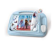 Clementoni - 52409 - Disney - La Reine des Neiges 2 - Le Pupitre Educatif - Jeu pour Enfants de 4 à 6 Ans - avec Stylo Interactif et 18 Activités développant Chiffres, Lettres, Formes, Couleurs, Etc.