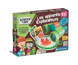 Clementoni - 52655 - Science et Jeu - Laboratoire - Les Apprentis Explorateurs - Jeu de Manipulation pour Enfants à partir de 5 Ans et Plus - avec Jumelles et Outils -