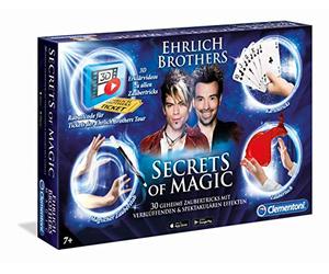 Clementoni 59048 Ehrlich Brothers Secrets of Magic Boîte de Magie pour Enfants à partir de 7 Ans, équipement Magique pour 30 Tours de Magie étonnants, avec vidéos explicatives 3D