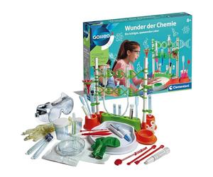 Clementoni 59187 Galileo Lab-Merveilleux de chimie-180 expériences pour la Maison-Boîte d'expérimentation avec des tentatives passionnantes-Idéal comme Cadeau,Jouet pour Enfants à partir de 8 Ans
