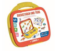 Clementoni 59451 Boîte d'apprentissage magnétique, Lettres et Animaux, Jeu éducatif pour Enfants d'âge préscolaire à partir de 4 Ans, avec aimants, Stylo et Cahier, Mallette magnétique à emporter