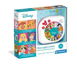 Clementoni 61542 Upon a Time Classics, Jouets interactifs pour Enfants 3, conteur Portable, Histoires de Disney, Version Anglaise, Multicolore