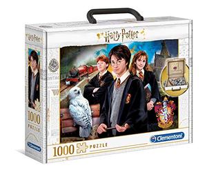 Clementoni - 61882 - Harry Potter - Puzzle de la Saga - 1000 Pièces - Jeu de Création et Logique pour Enfants - à Partir de 14 Ans et Plus - Valisette