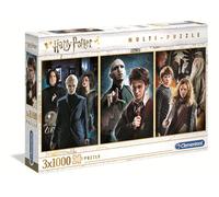 Clementoni - 61884 - Harry Potter - Multi-Puzzle - 3 x 1000 Pièces - Jeu de Création et Logique pour Enfants - à Partir de 14 Ans et Plus