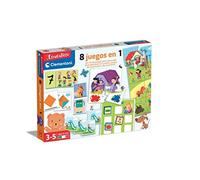 Clementoni 65600.4, 8 juegos en 1 - Kit de 8 Jeux éducatifs en 1 (français Non Garanti)