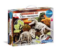 Clementoni 69408.2 ? Galileo ? Ausgrabungs Set De T-Rex Et Tricératops Fluorescente, Expérimentale Tierk Aesten
