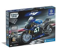 Clementoni 75084 Science & Play Kit de Construction pour Moto Yamaha M1, mécanique, Scientifique, kit Scientifique pour Enfants de 8 Ans, Jouets STEM, Version Anglaise, fabriqué en Italie