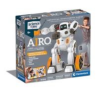 Clementoni | AIRO Robot Intelligence Artificielle pour Enfants 9 Ans+ | 80+ Pièces à Assembler | STEM Bluetooth Programmable Gestes & Voix | Jeux, Codage, Danse | Idée Cadeau