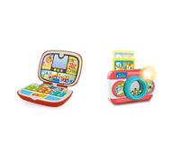 Clementoni - 17677 - Ordinateur Portable Amis Animaux, Jeu Interactif 9 Mois, Centre d'activités et Informatique éducatif pour Enfants (Version en Français)