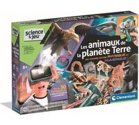 CLEMENTONI - Animaux planete Réalité - Coffret scientifique - Experiences scientifiques et activités virutelles - Moules, peintures,