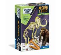 Clementoni | Archéo Ludic Mammouth 7 Ans+ | Kit Archéologique Enfant | Squelette Phosphorescent à Assembler | Outils Inclus | Application Créatures Légendaires | Jouet Éducatif Scientifique