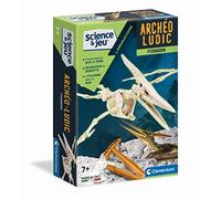 Clementoni | Archéo Ludic Ptéranodon - Kit Archéologie Enfant 7 Ans+ | Squelette Phosphorescent à Assembler | Fouille Paléontologue | Coffret Éducatif | Marteau, Burin, Carte Appli | Conçu en Italie