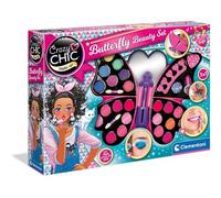 Clementoni Boîte de maquillage Crazy Chic en forme de papillon 4 en 1 6 ans et plus 78236