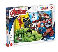Clementoni Puzzle Marvel Avengers 104 pièces éducatif 38x27 cm pour enfants 6 ans