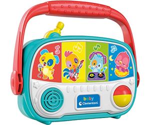 Clementoni Baby 17459 - Ma Première Radio - Premier Âge - Jouet d'Eveil Educatif pour Bébés à partir de 10 Mois et Plus - avec Sons et Boutons Interactifs - Poignée pour Transport