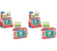 Clementoni Baby 17461 - Appareil Photo pour Bébés - Premier Âge - Jeu d'Eveil à partir de 9 Mois et Plus - avec Boutons et Pélicules Interactifs - Billes Fonction Hochet (Lot de 2)