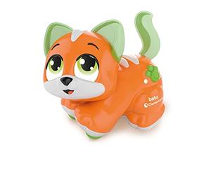 Clementoni Baby 17462 - Mon Petit Chat Câlin - Jouet Interactif pour Bébés à partir de 12 Mois et Plus - A Caresser et Choyer - Sons et Lumières - Jeu d'Eveil