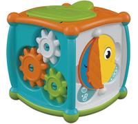 Clementoni Baby 17672-PlayForFuture-Cube d'Activités Peekaboo-Jeu d'Eveil pour Bébés et Jeunes Enfants de 10 à 36 Mois-avec Diverses Activités -