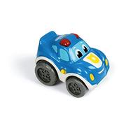 Clementoni Baby 412010 - Pull Back & Go ! - Voiture Miniature de Police à Rétrofriction - Sons et Lumières - Premier Âge - Jeu pour Jeunes Enfants - De 1 à 4 Ans
