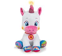 Clementoni Baby 52329 - Ma Douce Licorne Interactive - Peluche - Jouet Educatif - Elle Chante et S'Illumine - 5 Touches Interactives - Effets Lumineux - pour Enfants à partir de 6 Mois et Plus