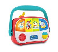 Clementoni Baby Baby Radio, Radioline Bébés 6-36 mois, Centre d'activités Interactif, Jeu Musical avec Effets Lumineux, Stimule Développement Psychomoteur et Cognitif, Langue Italienne, 17541