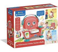 Clementoni Baby Chante, Joue et Balle, Fauteuil interactif, 12+ Mois, Multicolore, 17678