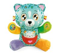 Clementoni Baby Cleo et Leo, peluche interactive parlante avec petit chiot, pour enfants de 6 mois et centre d'activités stimulant le développement émotionnel, sensoriel et cognitif, langue italienne,