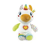 Clementoni Baby Laila Il Mio Licorne, Peluche Interactive et Éducative, Enfants 6 Mois, Stimule Développement Multisensoriel et Linguistique, Lavable en Machine, Langue Italienne, Fabriqué en Italie,
