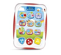 Clementoni Baby Ma première Tablette parlante, Jeu interactif avec lumières et Sons, Enfants 12-36 Mois, enseigne des Chiffres, des Lettres, des Formes et des vers des Animaux, Langue Italienne,