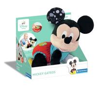 Clementoni Baby Mickey Gateos 55573 Peluche Interactive pour bébés avec laquelle Elle fera Ses Premiers Pas - Enseigne Les Chiffres et Les Sons d'animaux, à partir de 6 Mois, fabriquée en Italie