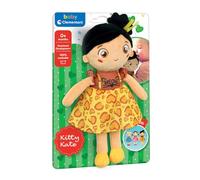 Clementoni Baby - Plush Soft Doll Yellow Meow Poupée Douce pour bébé 0+ Mois, Texture différente et expérience sensorielle, stimule l'affection et Les Soins, 17602