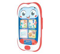 Clementoni Baby Smartphone, téléphone Enfants 6-36 Mois, Centre d'activités avec 4 Touches pour Apprendre des Mots, des Animaux et des numéros avec chansons et comptines, Langue Italienne,
