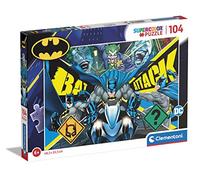 Clementoni- Batman Supercolor Puzzle-Batman-104 Pièces, Enfants 6 Ans, Puzzle Dessin Animé-Fabriqué en Italie, 27174