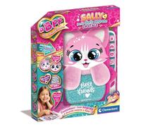 Clementoni - BFF Sally Mon Journal Secret Numérique LCD, Jeu Interactif, Animations et 20 Activités de Jeu, Journal électronique Filles 5-7 Ans avec Yeux Animés, Stylo Inclus, 16491