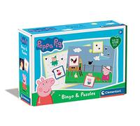 Clementoni Bingo-Peppa Pig 16351 Jeu éducatif à partir de 3 Ans Multicolore