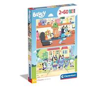 Clementoni | Bluey Puzzle Super Color 2x60 Pièces - pour Enfants 4 Ans+ | Puzzle Observation Et Motricité | Activité Éducative Calme À Faire Seul Ou en Famille | Cadeau Jeu de Société Enfant