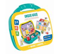 Clementoni Boîte d'apprentissage magnétique - Notre Maison - Jeu éducatif pour Enfants à partir de 4 Ans avec aimants, Cahier et Tableau - Découvrez ce Qui est à la Maison - 59454
