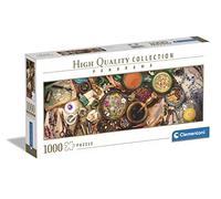 Clementoni - Bureau d'Herboriste - Puzzle de 1000 Pièces - Jeu de Patience et de Réflexion - Format Panorama - Image Net - 98 x 33 Cm - À Partir de 14 Ans