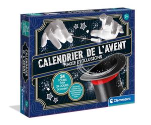 Clementoni | Calendrier de l’Avent Magie et Illusions | Enfants 7 Ans+ | Coffret 24 Tours Magiques | Apprentis Magiciens | Manuel Illustré | Développe Confiance & Créativité