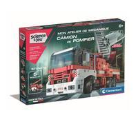 Clementoni - Camion de Pompiers - 8 Ans - Mon atellier de mécanique - Jeu de Construction Enfant - Jeu Scientifique - Fabriqué en Italie