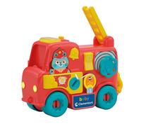 Clementoni | Camion de Pompiers Enfants 18 Mois+ | Baby Jouet Sensoriel Bois & Plastique | Activités Mécaniques | Sons & Lumière Réalistes | Développement Éveil | Idée Cadeau
